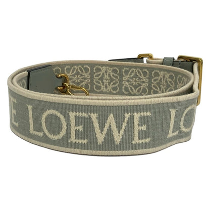 Loewe Shoulder Strap Blue Gray Leather — view 2