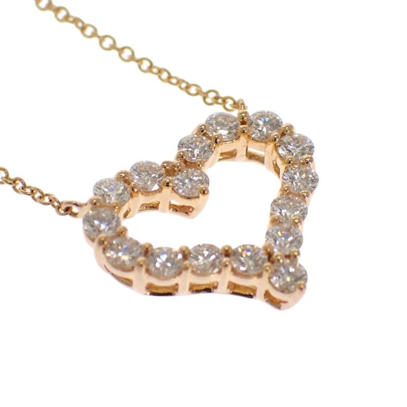 Tiffany & Co Sentimental Heart Necklace Gold Diamond — view 5