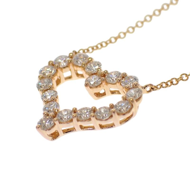Tiffany & Co Sentimental Heart Necklace Gold Diamond — view 6