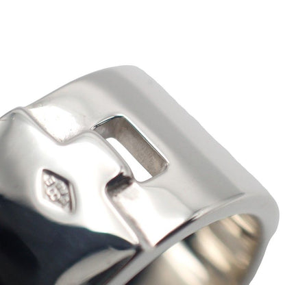 Hermes Newhela Crest Ring 50 925 Sterling Silver — view 8