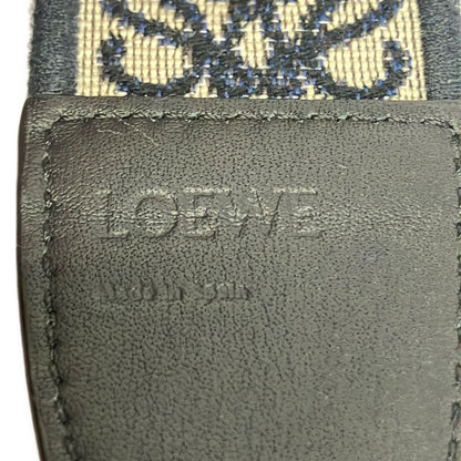 Loewe Shoulder Strap Anagram Loop Black Beige Logo Leather — view 3