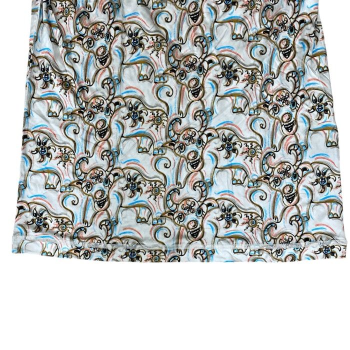 Dior Top Logo Turtleneck Top Rayon White Multicolor — view 8