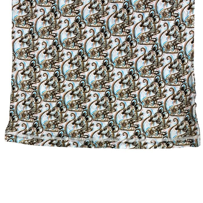 Dior Top Logo Turtleneck Top Rayon Beige Multicolor — view 8