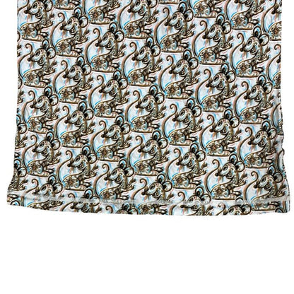 Dior Top Logo Turtleneck Top Rayon Beige Multicolor — view 8