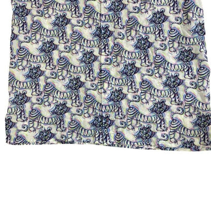 Dior Kenny Scharf Collaboration Short Sleeve Shirt Tiger Pattern Cotton — view 7