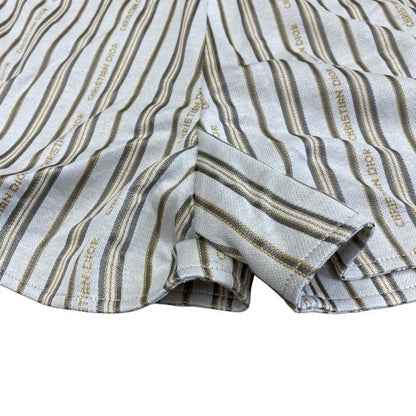 Dior Logo Striped Shorts Cotton Polyester Beige Multicolor — view 9