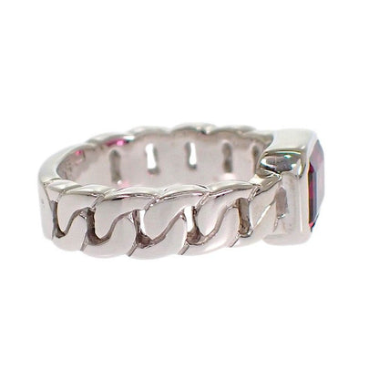 Chanel Premiere Ring 18K White Gold Pink Garnet — view 5