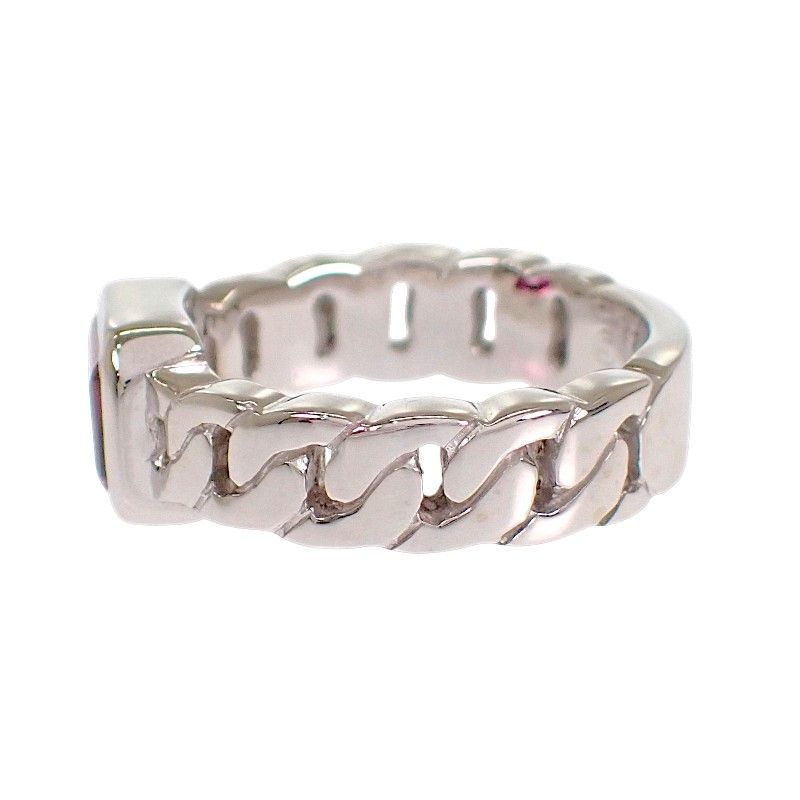 Chanel Premiere Ring 18K White Gold Pink Garnet — view 3