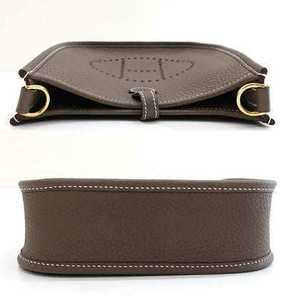 Hermes white: Evelyne TPM Etoupe Gold Around Shoulder Back — view 3