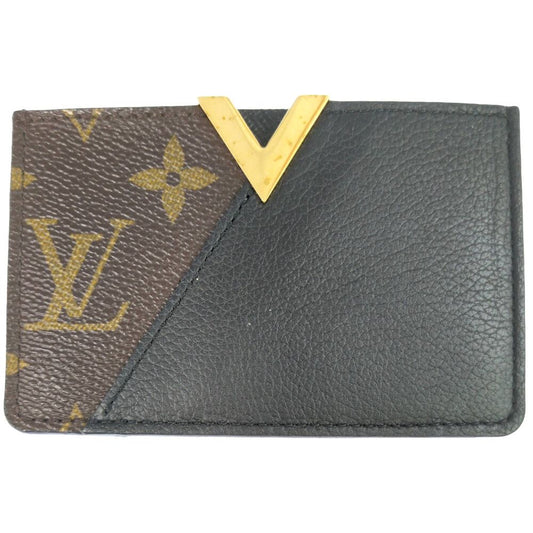 Louis Vuitton Monogram Card Holder Kimono Business ID Casecard Case Noir
