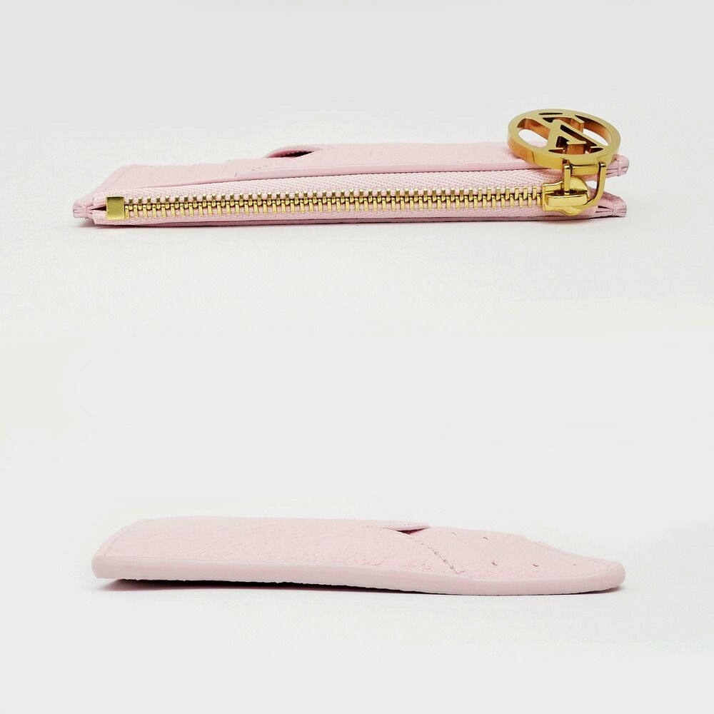 Louis Vuitton Card Holder Romy Monogram Empreinte Pink Case Coin — view 4