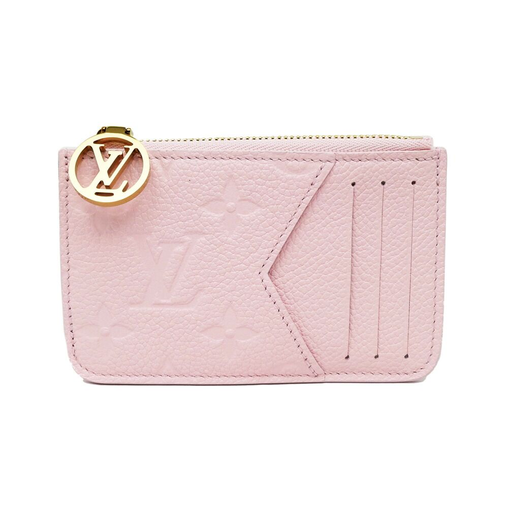 Louis Vuitton Card Holder Romy Monogram Empreinte Pink Case Coin