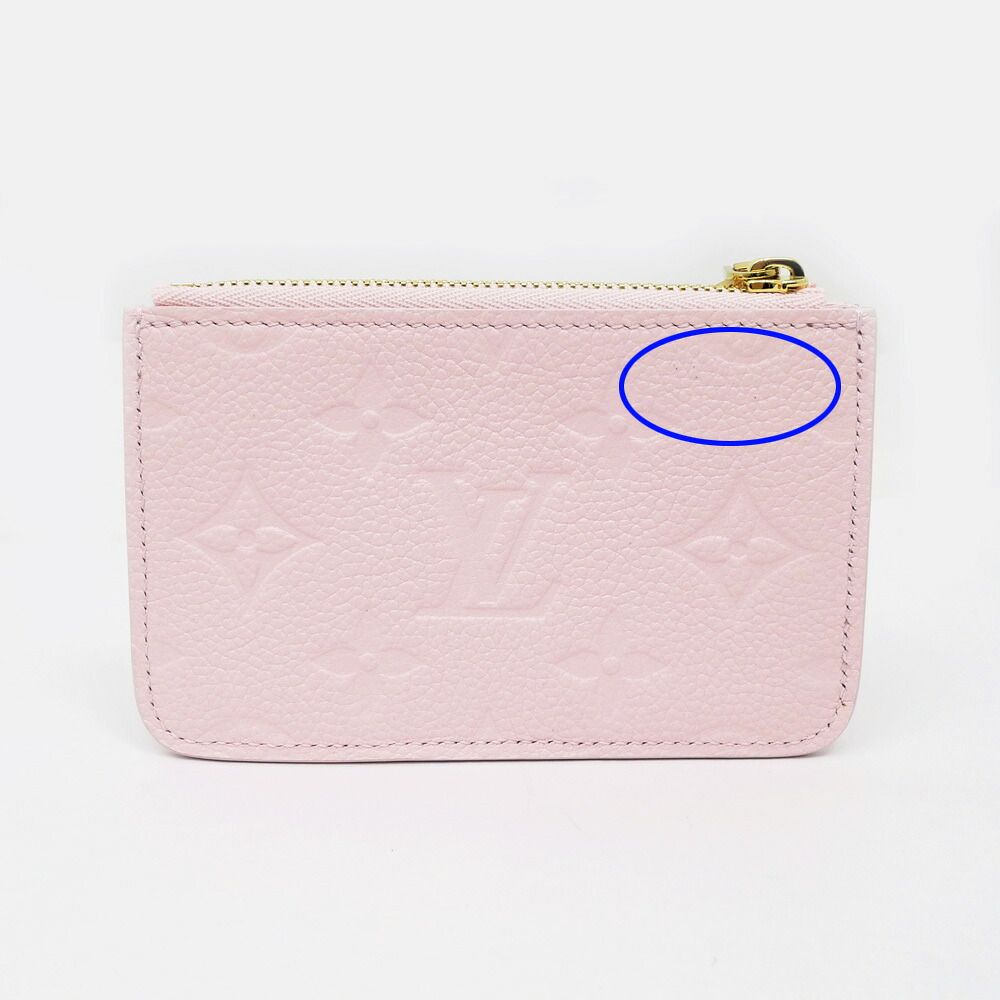 Louis Vuitton Card Holder Romy Monogram Empreinte Pink Case Coin — view 2