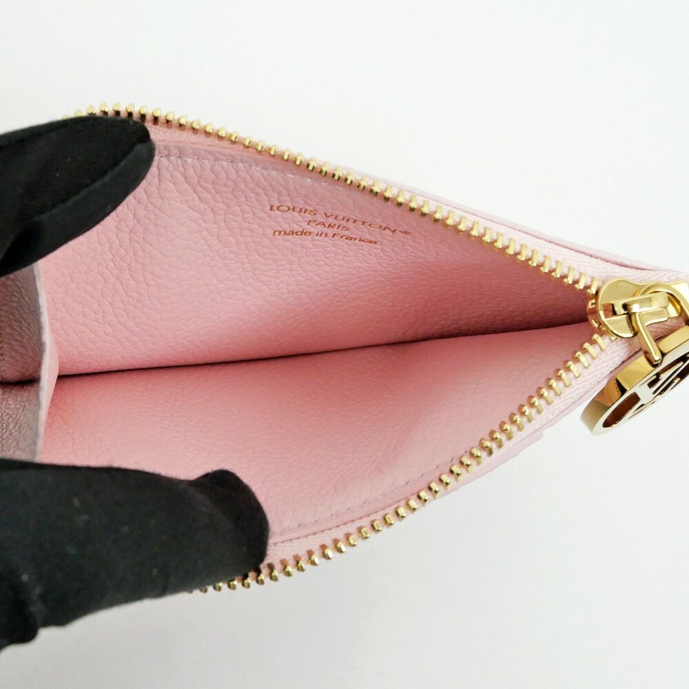 Louis Vuitton Card Holder Romy Monogram Empreinte Pink Case Coin — view 8