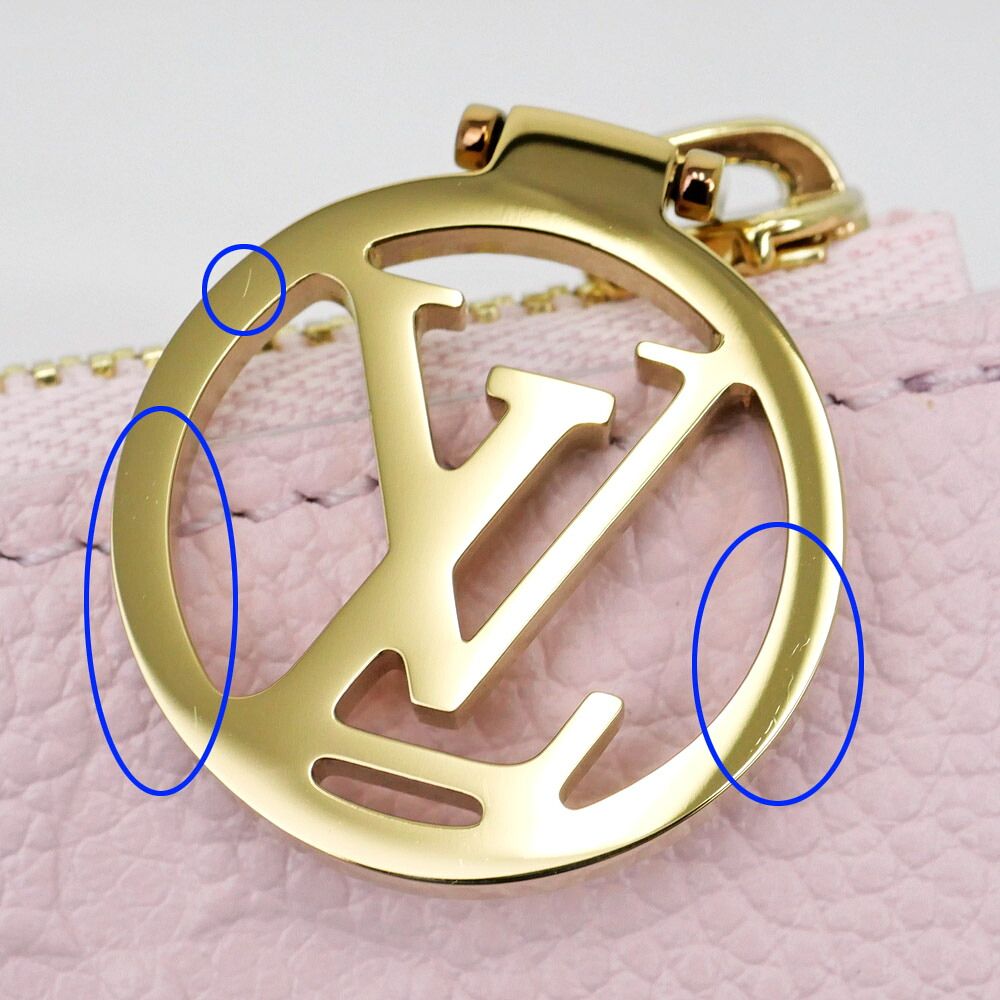 Louis Vuitton Card Holder Romy Monogram Empreinte Pink Case Coin — view 5