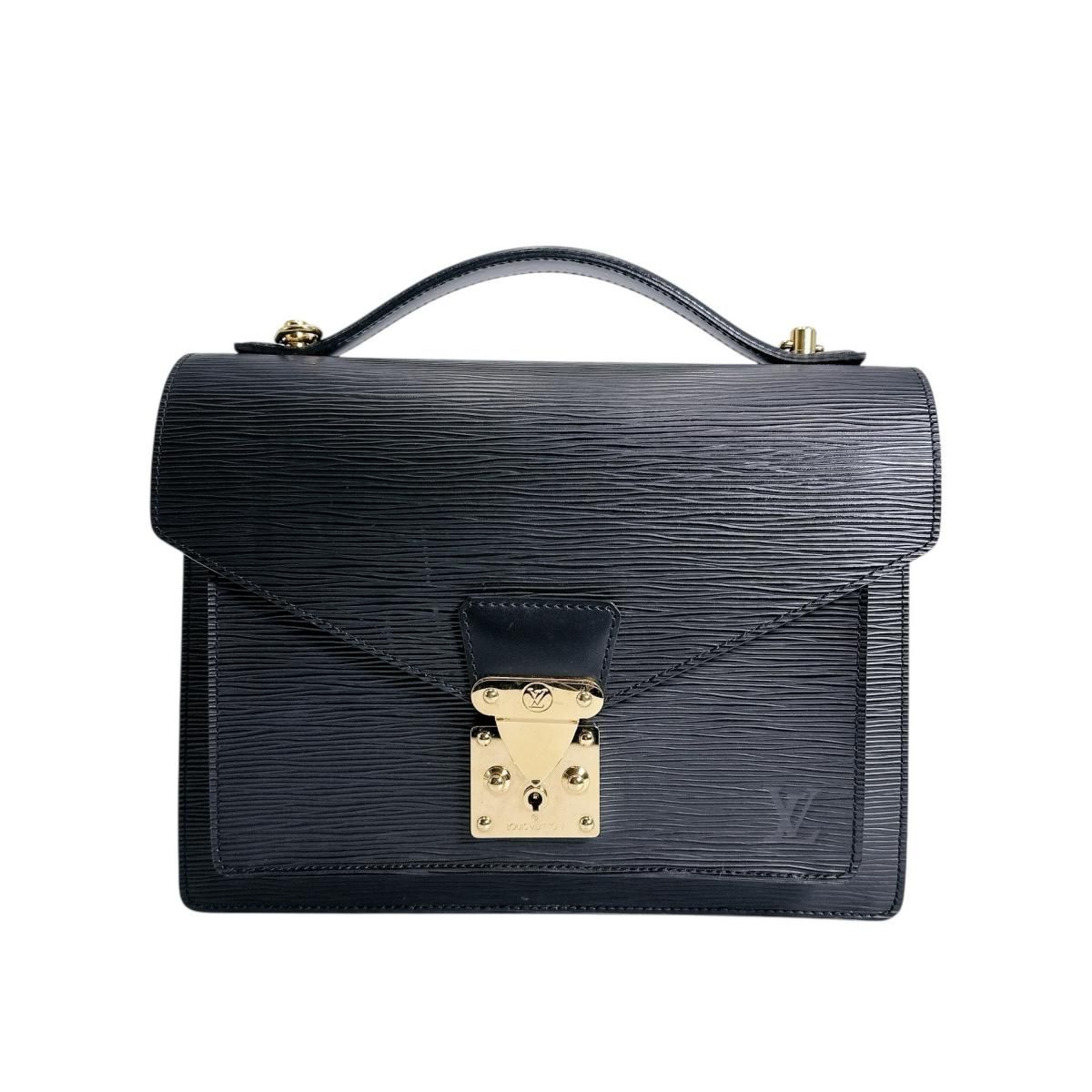 Louis Vuitton Epi Handbag Monceau Noir