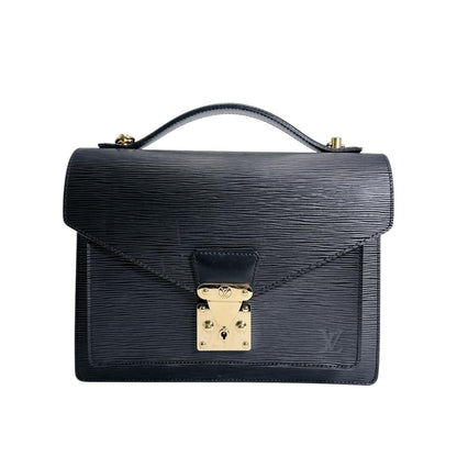 Louis Vuitton Epi Handbag Monceau Noir