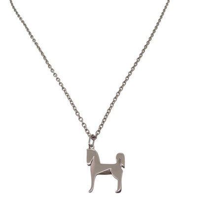 Hermes Panache Necklace Metal Silver