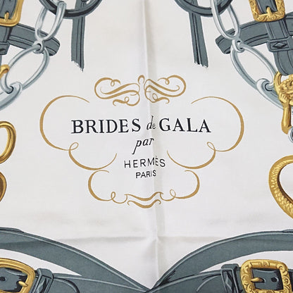 Hermes Carre 90 Brides de Gala Pink Silk 100% Scarf — view 6