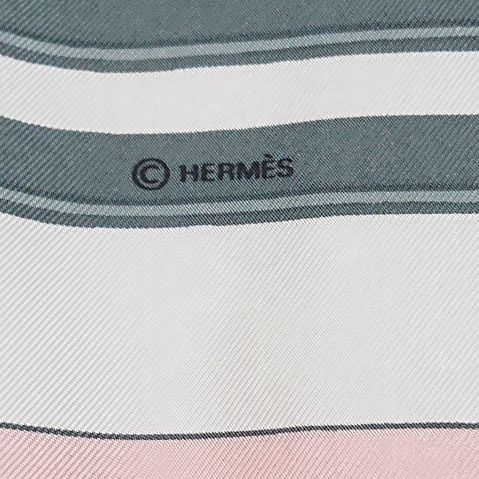 Hermes Carre 90 Brides de Gala Pink Silk 100% Scarf — view 8