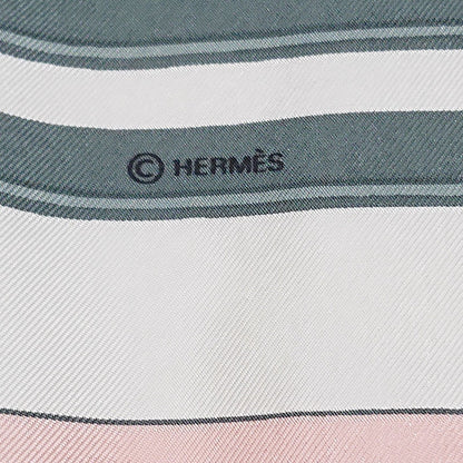 Hermes Carre 90 Brides de Gala Pink Silk 100% Scarf — view 8