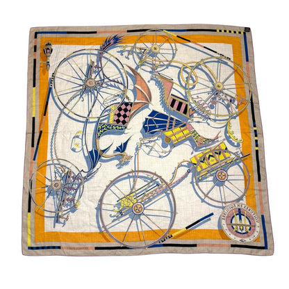 Hermes Carre Geant 140 Voitures en Equilibre Scarf — view 2