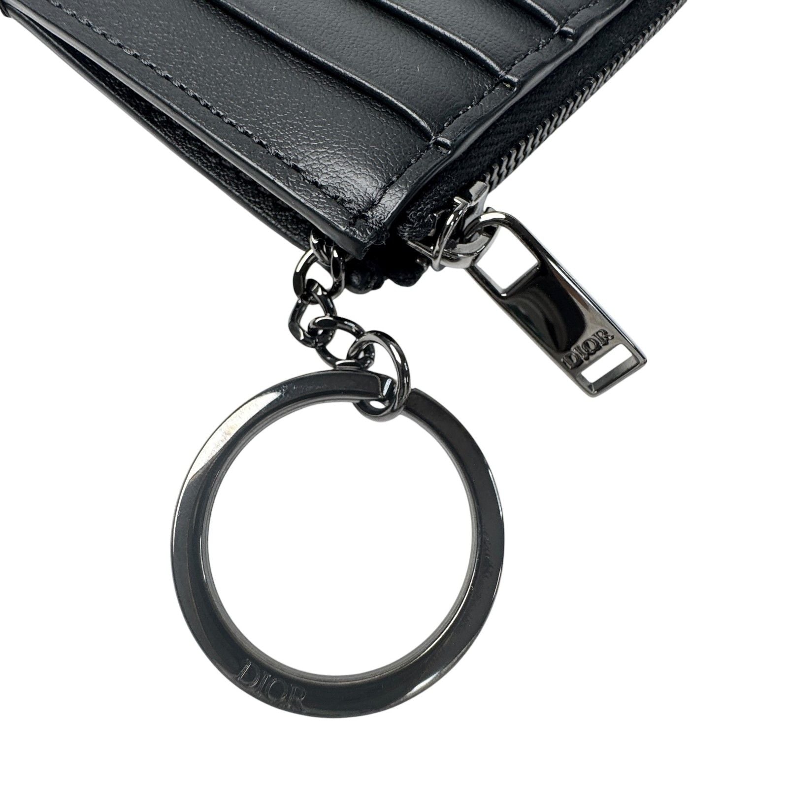 Dior Fragment Case Coin Key Ring Black Key Holder — view 9