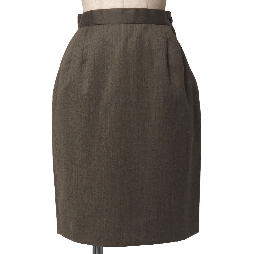 Saint Laurent Vintage Skirt Suit S Tailored Jacket Blazer Double Breasted Tuck — view 4