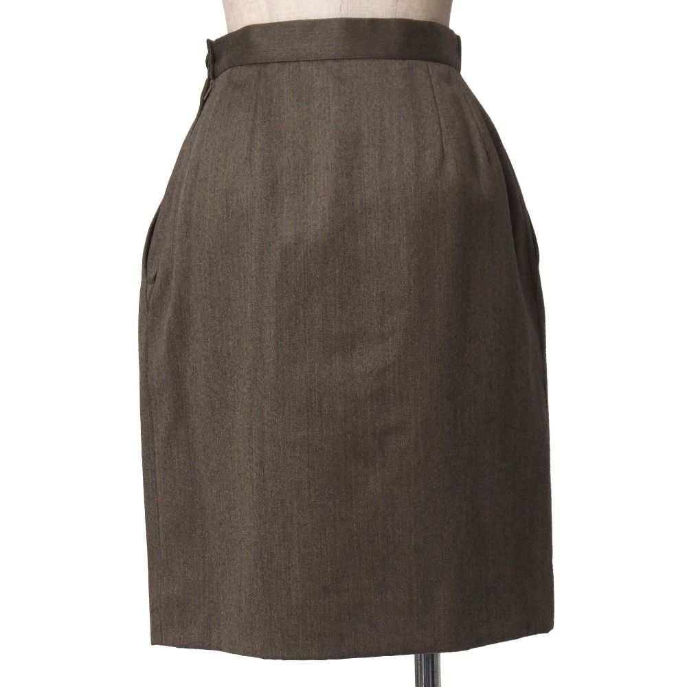 Saint Laurent Vintage Skirt Suit S Tailored Jacket Blazer Double Breasted Tuck — view 5