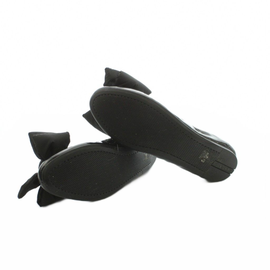 Prada Linea Rossa Ballet Shoes Nylon Ribbon Patent Black 36 — view 6