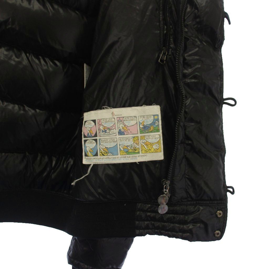 Moncler Veyle Down Jacket Hoodie Coyote Fur 4 Black — view 8