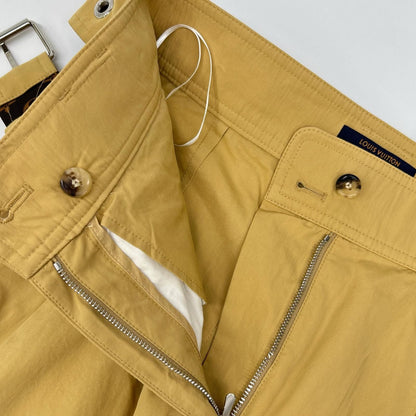 Louis Vuitton Beige Monogram with Belt Pants 36 — view 7