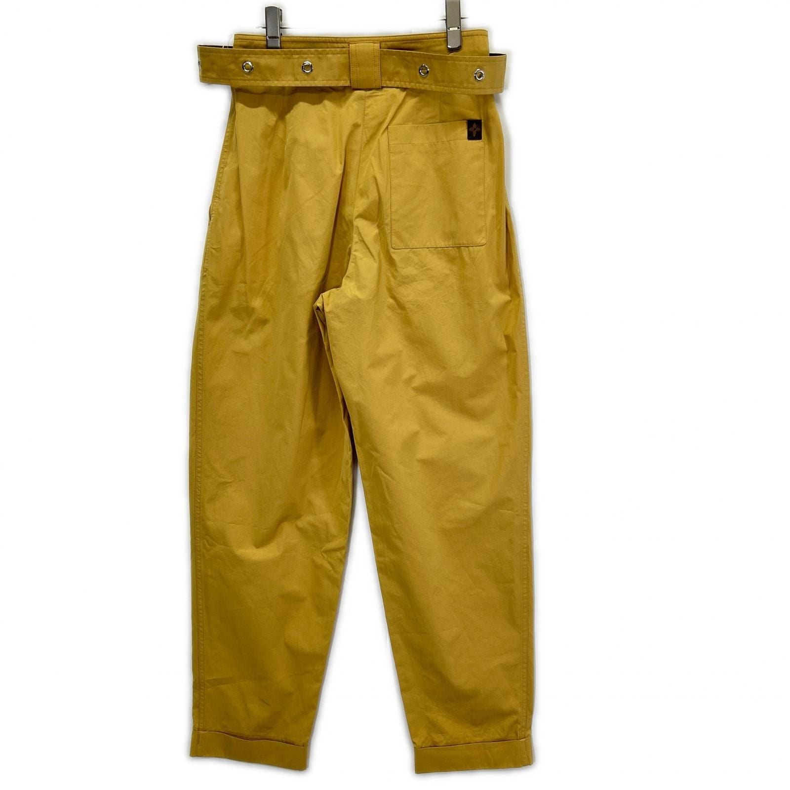 Louis Vuitton Beige Monogram with Belt Pants 36 — view 2