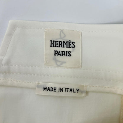 Hermes White Stitch Croppedpants 36 Jeans — view 3