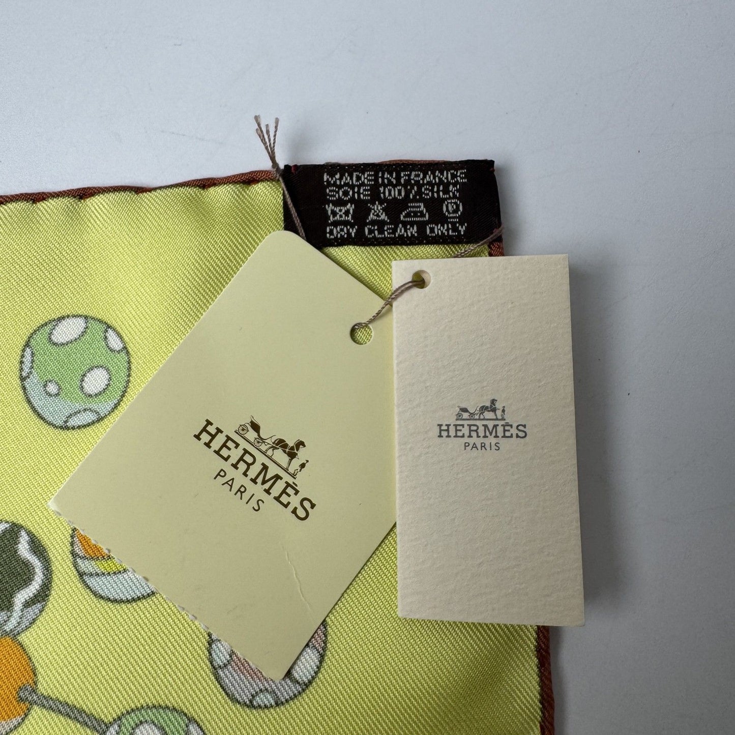 Hermes Carre 90 Dancing Pearl Zu Pearls Scarf — view 6
