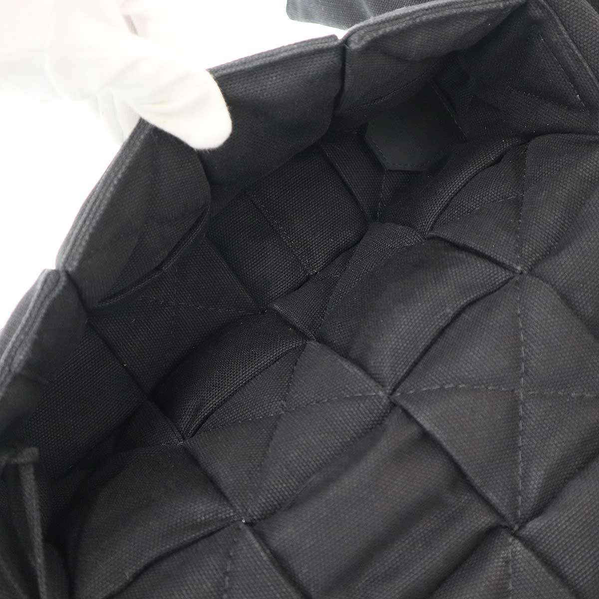 Bottega Veneta Padded Tech Cassette Canvas Intrecciato Shoulder Bag Black — view 7