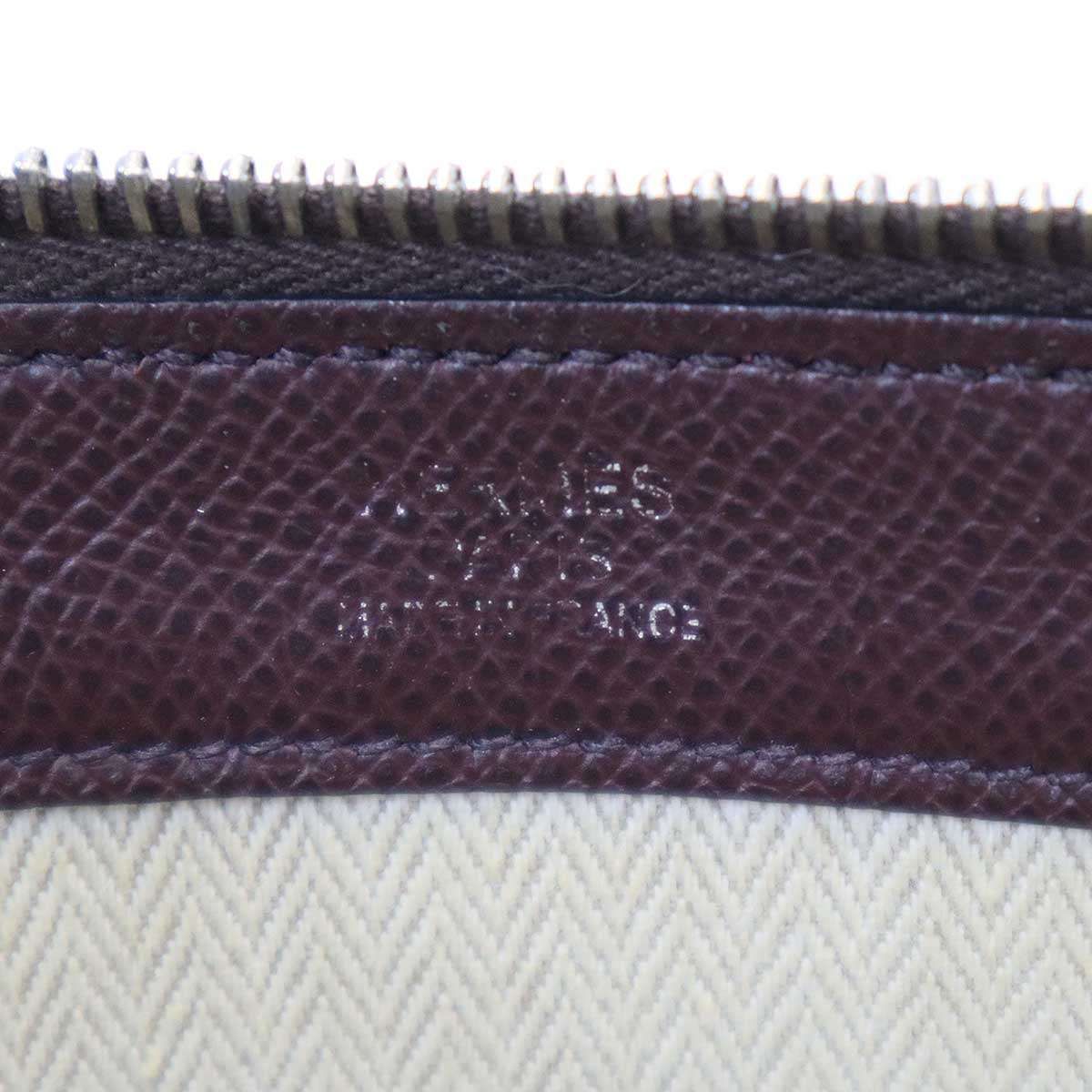 Hermes Zip Tablet Leather Clutch Brown — view 5