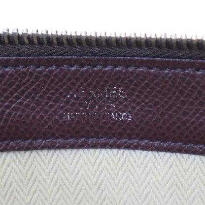 Hermes Zip Tablet Leather Clutch Brown — view 5