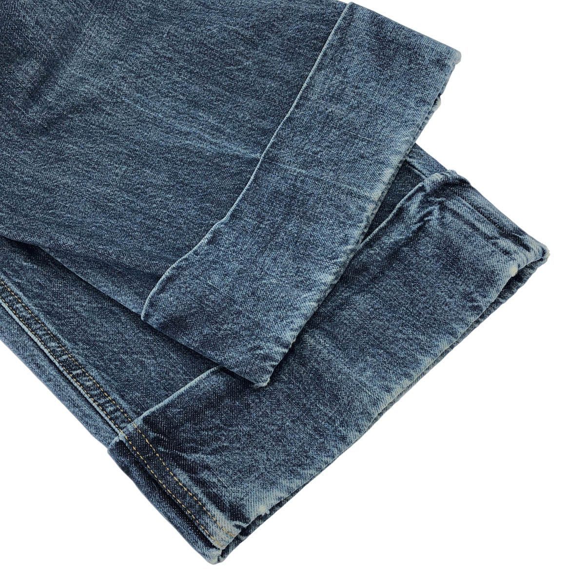 Bottega Veneta Cotton Wide Leg Denim Pants Indigo Blue 40 — view 5