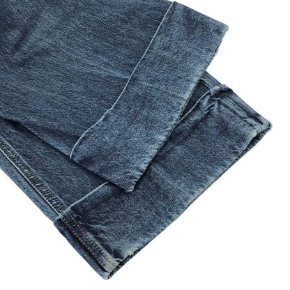 Bottega Veneta Cotton Wide Leg Denim Pants Indigo Blue 40 — view 5