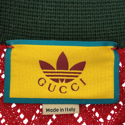 Gucci Adidas Short Sleeve Knit Polo Shirt — view 3