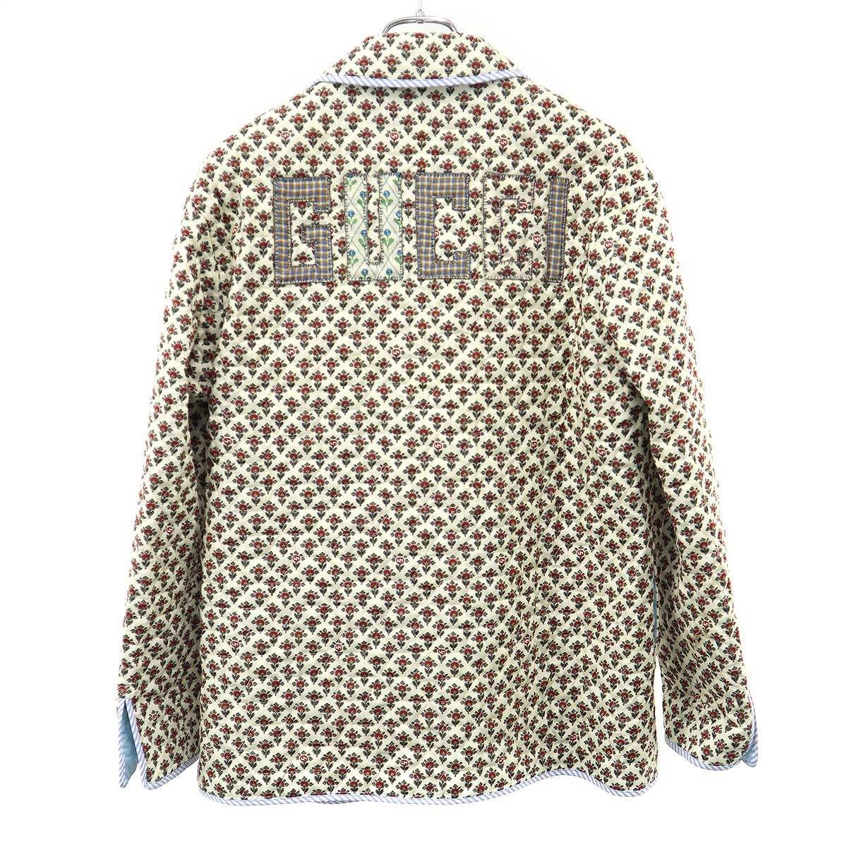 Gucci Liberty Print Linen Jacket White 46 — view 2