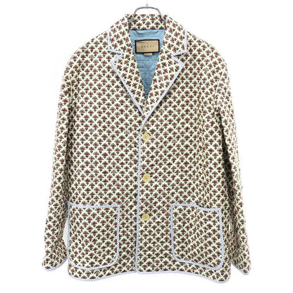 Gucci Liberty Print Linen Jacket White 46