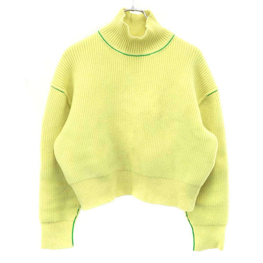 Bottega Veneta Cashmere Mock Neck Knit Sweater Yellow