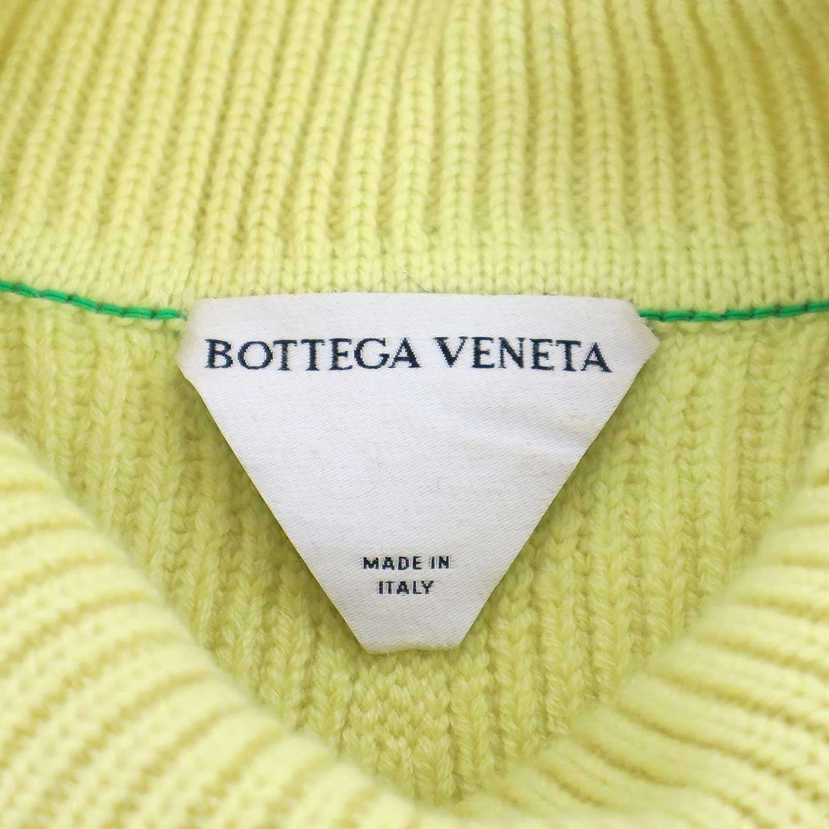 Bottega Veneta Cashmere Mock Neck Knit Sweater Yellow — view 3