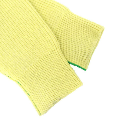 Bottega Veneta Cashmere Mock Neck Knit Sweater Yellow — view 5