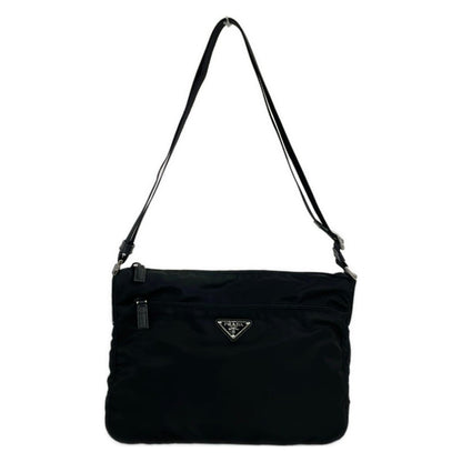 Prada Shoulder Bag Black Crossbody Leather