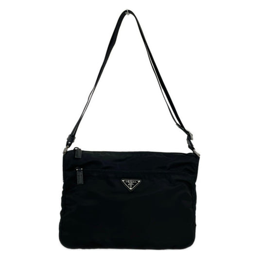 Prada Shoulder Bag Black Crossbody Leather