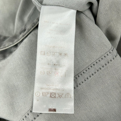 Louis Vuitton Long Sleeve Shirt Blouse Gray Denim Monogram Embroidery — view 4