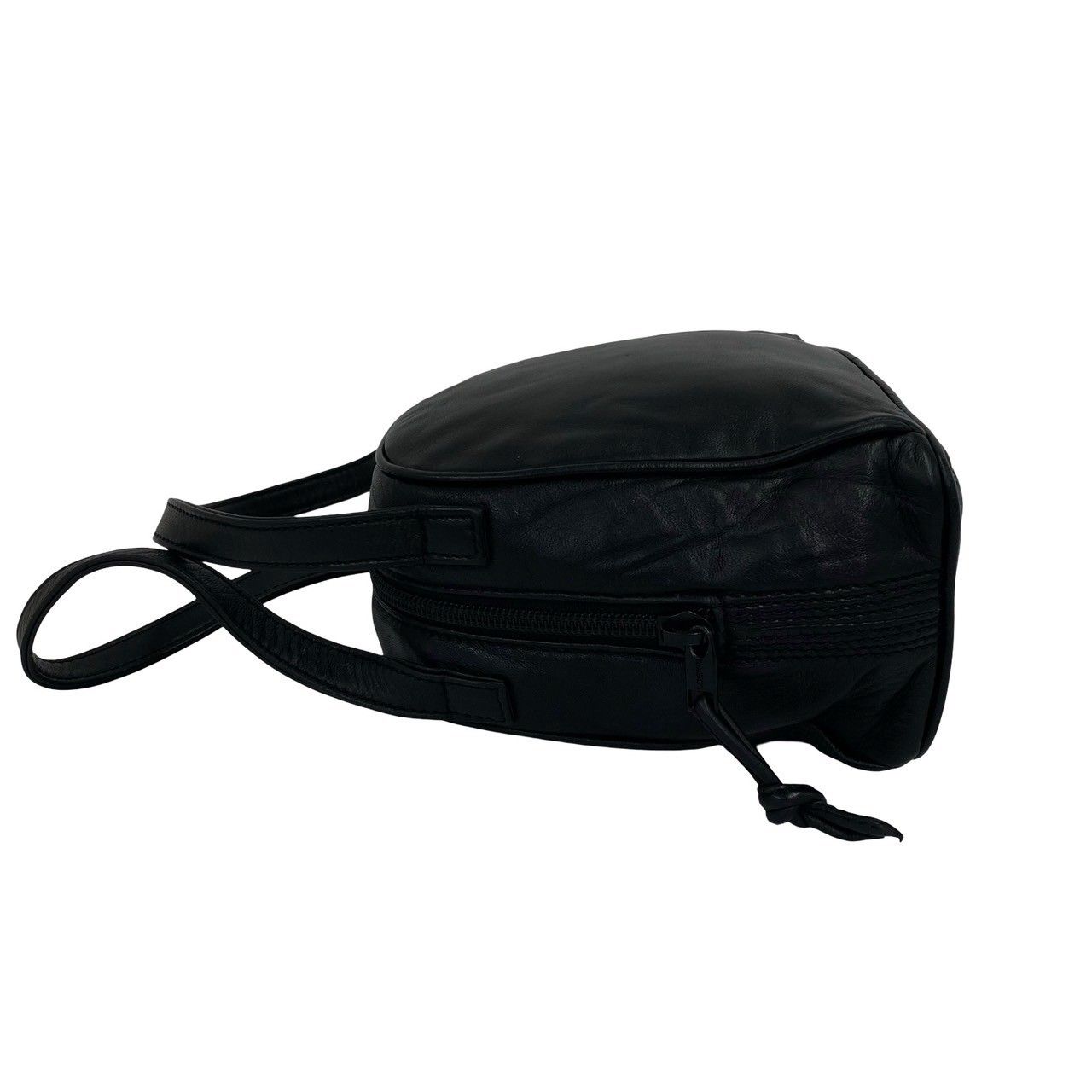 Loewe Vintage Anagram Logo Nappa Leather Mini Boston Bag Black — view 5
